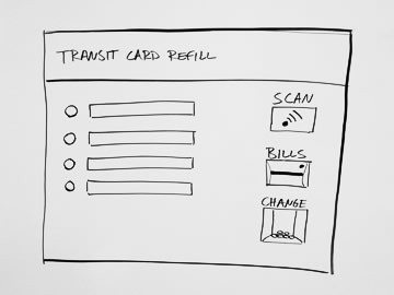 Starting design for the bus kiosk station exercise.
